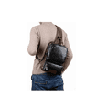 thumbnail image 3 of Bandolera De Cuero De Los Hombres Crossbody Bolso De Hombro Xtellar negro, 3 of 3