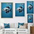 thumbnail image 4 of Designart "Marine Diversity: Fish And Small Animals In The Coral World" Coastal Coral Under Water Floater Framed Wall Decor, 4 of 5