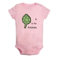 thumbnail image 4 of iDzn A is For Artichoke Funny Rompers For Babies, Newborn Baby Unisex Bodysuits, Infant Jumpsuits, Toddler 0-12 Months Kids One-Piece Oufits (Pink, 18-24 Months), 4 of 5