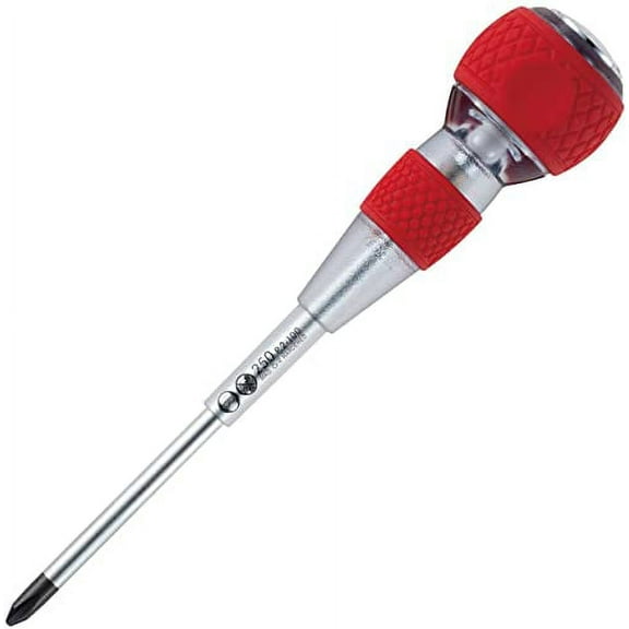 VESSEL Tang-Thru Screwdriver w/Ball Grip type [No.250] (Ph No.2 x 100) (Japan Import)