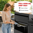 thumbnail image 4 of Syngar 4-Burner Propane Gas Grill – 50,000 BTU Stainless Steel Outdoor BBQ with Side Burner, 478sq.in Cooking Area, Patio Cooker for Backyard Party & Family Gathering, 4 of 10