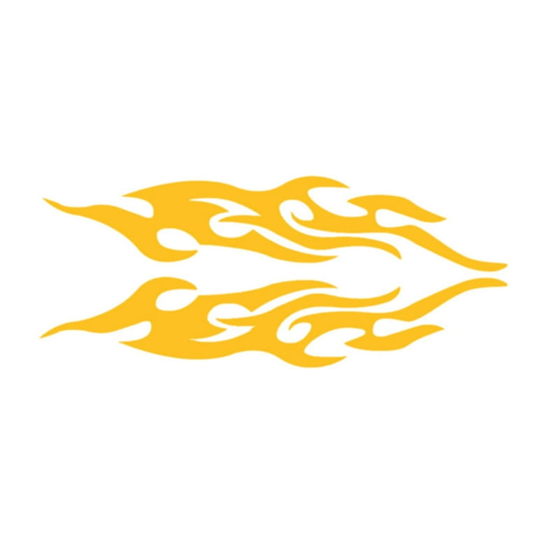 Carframes18 Sun Yellow Tribal Design Vinyl Decal Sticker