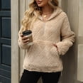 thumbnail image 6 of Women's Loose Fit Half Zip Hoodie Sweatshirt Cozy Casual Pullover Jacket Light Blouses Lace Camisole Lane Blouse Leopard Short Sleeve Shirts for Women 3x Shirts for Women Womens for Layering Top, 6 of 8