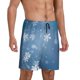 thumbnail image 2 of Balery Snowflakes1 Pantalones cortos de pijama de punto de algodón para hombre con cinturilla y bolsillos-X-Large, 2 of 6