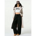 thumbnail image 5 of Women'S Wide Leg Pants Corduroy High Waist Palazzo Pants Comfy Baggy Trousers Black S, 5 of 9