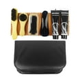 Milageto Shoe Care Kit Shine Cloth with Storage Use Shoe Shoe Polish