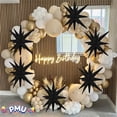 thumbnail image 4 of PMU Magic Shiny Starburst 22 Inch Mylar Foil Balloon - Black - Party Decoration Accesory (1/Pkg) Pkg/1, 4 of 6