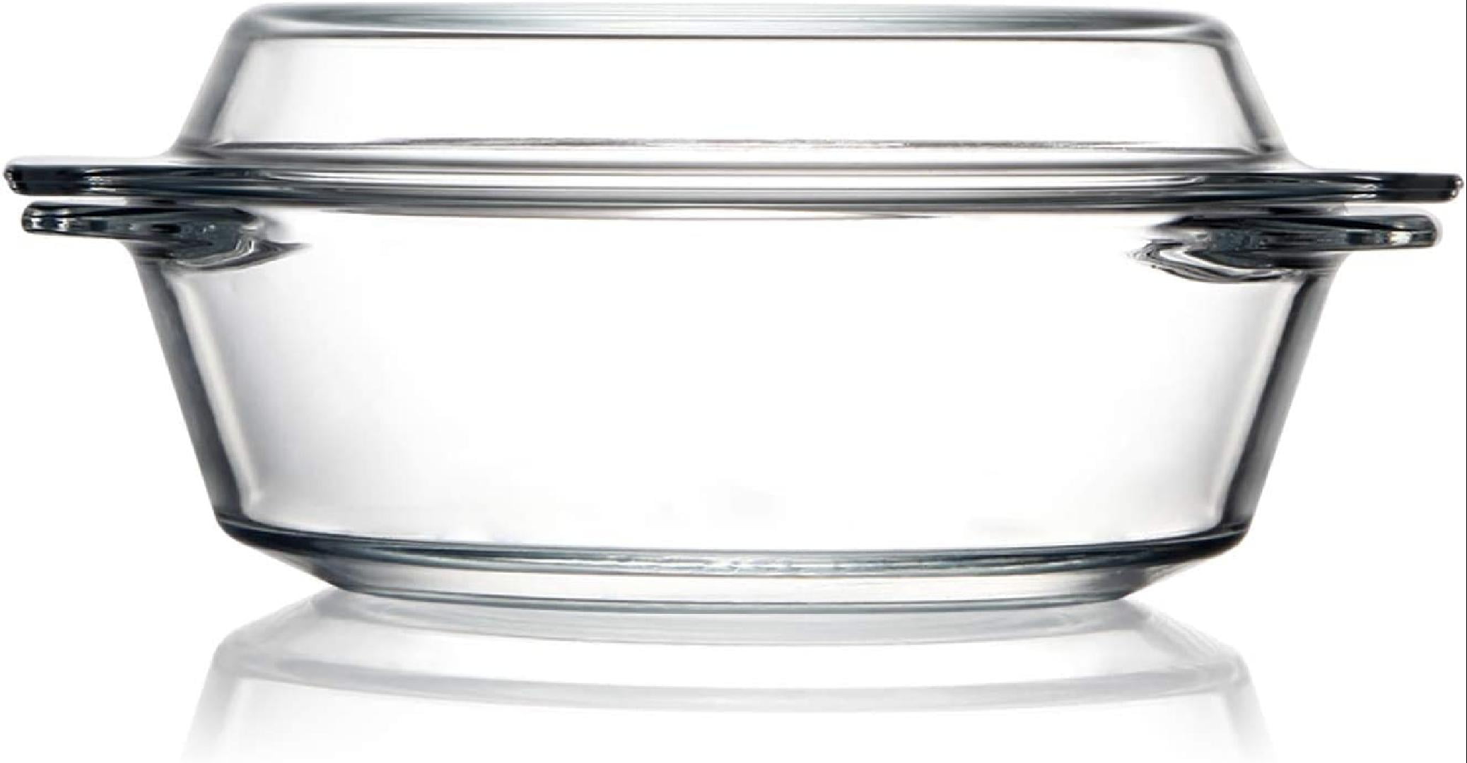 Small Glass Casserole Dish With Glass Lid Round Glass Microwave Safe