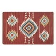 thumbnail image 1 of Luxury Boho Bathroom Rugs: Experience Softness with our Non-Slip Aztec Bath Mat, Western Geometric Design, Highly Absorbent, Perfect for Bathroom, Kitchen, and Entryways, 20x32 inch, 1 of 5