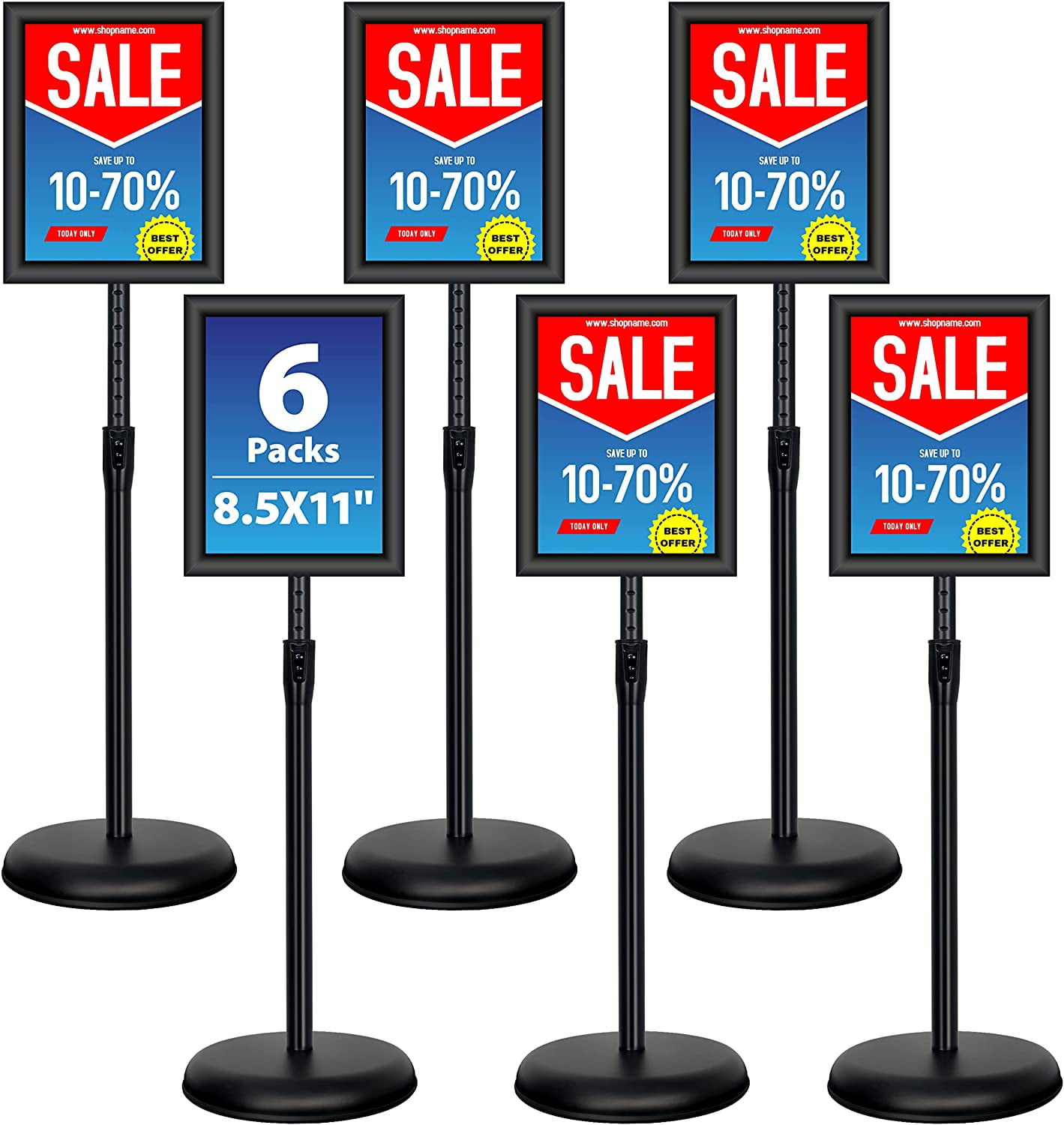 Buy TTLIFE 8.5x11 Inch Adjustable Pedestal Poster Sign Stand, Heavy