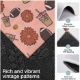 thumbnail image 3 of Pink Football and Drinks Pattern Kitchen Rugs Sets Of 3,Kitchen Runner Rugs Non Skid Washable,Decorative Kitchen Floor Mats for Kitchen,Sink,Laundry,17"x30"+ 17"x47" + 17"x59", 3 of 6
