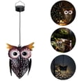 thumbnail image 2 of Farol Colgante De Búho Solar, Luces De Metal, Bonitos Farolillos De Búho, Lámpara Hueca Impermeable Para Decoración De Jardín, Patio, Porche sonducket HA034908-00, 2 of 6