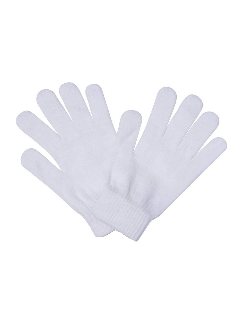 Magic Gloves Solid White Full Finger Gloves
