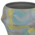 thumbnail image 2 of Accent Flower Vase, Brushstroke Pattern Blue Yellow Ceramic, 10 Inch, 2 of 6