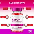 thumbnail image 5 of Bliss Keto Gummies, Bliss Keto ACV Gummies Advanced 1000MG Formula, Bliss Apple Cider Vinegar Folate Vitamin B6 B12 Beet Root Pomegranate Vegan Non GMO Keto Supplement (60 Gummies), 5 of 5