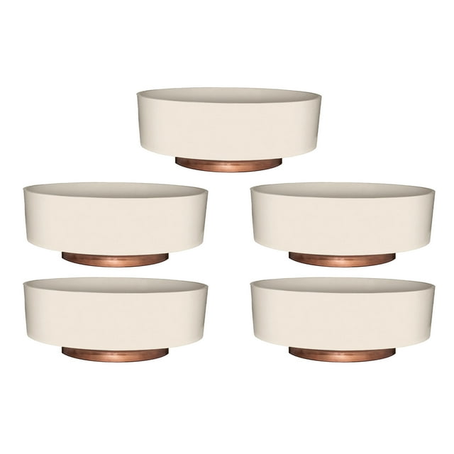 The HC Companies 8 Inch Capri Bowl Indoor Planter Pot (5 Pack)