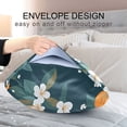 thumbnail image 4 of Yayeee Pillowcase Standard Size Set of 2 Satin Wrinkle Resistant Pillow Case, Blue Oranges, 4 of 7