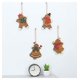 thumbnail image 4 of 8 piezas de 11 * 8 cm, longitud de línea 7 cm colgante de Navidad de madera retro viejo hombre de jengibre decoraciones colgantes muñeca de Navidad decoraciones para árboles de Navidad, 4 of 5