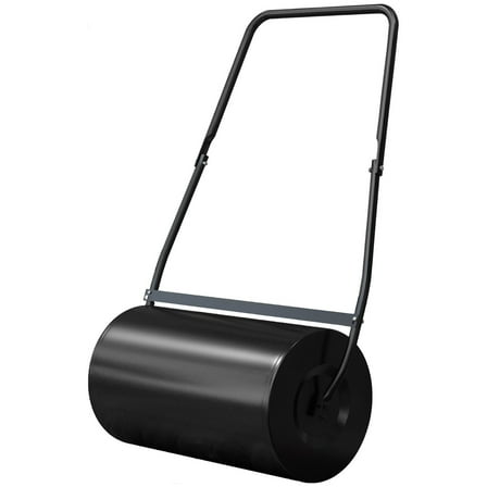 46L Lawn Roller: Push/Tow Behind Sod Roller with U Shaped Handle Water Filled Yard Roller for Garden Lawn Backyard