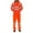 Orange, variant on Cameland Work Overalls Hooded Drawstring Wear-resistant Reflective Zipper Pockets Loose Safety Worker Coveralls Mechcanic Jumpsuit Auto Repairmen Dust-proof Working Uniform