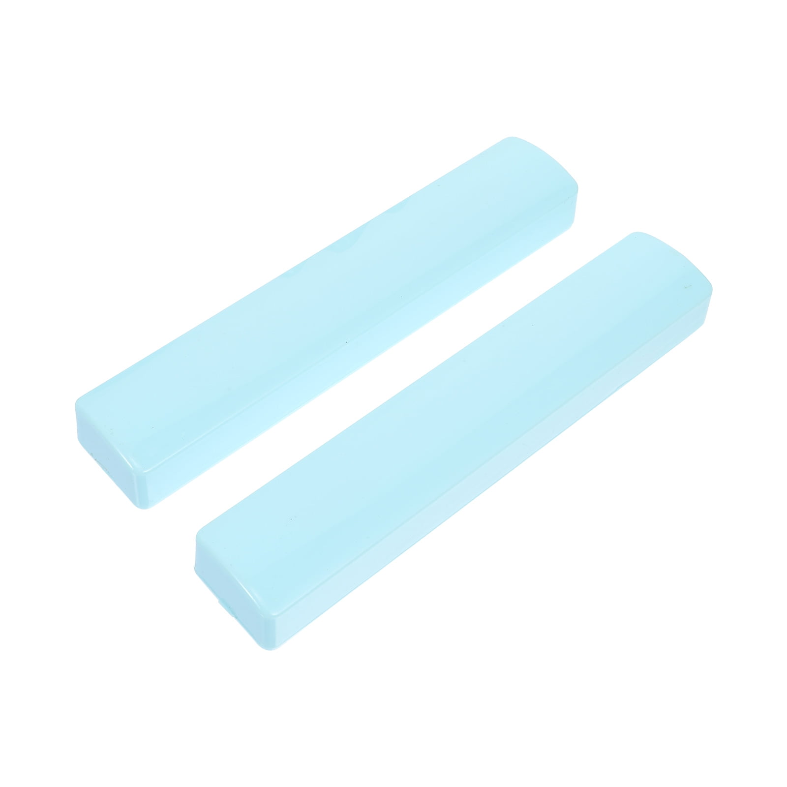 2Pcs Calligraphy Plastic Paperweights Stationeries Painting Paperweights (Sky-blue)