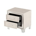 thumbnail image 5 of Nightstand with Metal Legs and 2 Drawers / Durable Bedroom Furniture, 5 of 6