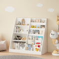 thumbnail image 6 of Kids Bedroom Furniture Kids Bookshelf and Toy Storage Organizer, Multifunctional 4 Tier Wooden Kids Book Shelf with Bookcase Display Stand in Kids Room Playroom Nursery for Kids, Children, Toddlers, 6 of 14