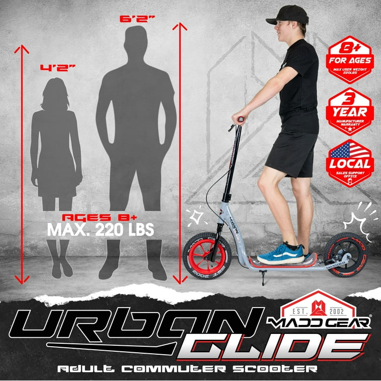 Large Kick Scooter for Adults & Teens – 12 Large Kick Scooter for Adults & Teens – 12