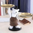 thumbnail image 1 of Bandeja de almacenamiento de estatua de oso multiusos, adorno de figurita de resina, decoración del hogar, plato de aperitivos de para Baoblaze Bandeja de almacenamiento de estatua de oso, 1 of 8