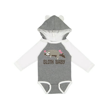 

Inktastic Sloth Baby Gift Baby Boy or Baby Girl Long Sleeve Bodysuit
