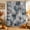 Slate Gray, Charcoal Black, variant on Blue Grey Geometric Shower Curtain, Waterproof Shower Curtains for Bathroom, Vintage Abstract Plaid Aesthetic Washable Fabric Bathtub Curtain Set Bath Decor with 12 Hooks Extra Long 72"x96"