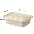 thumbnail image 3 of Biodegradable Disposable Lunch Box, Home Takeaway Packing Box, Starch based + Polypropylene Material, Multi Use for Parties Picnics, Eco-Friendly Household Kitchen Tool, 3 of 7