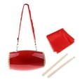 thumbnail image 1 of Traditional Waist Drum Chinese Folk Dance Teaching Music Material Instrument 9cm, 1 of 8