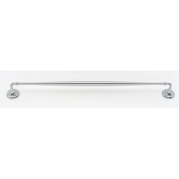 Alno A6720-24 Charlie's 24" Wide Solid Brass Traditional Bathroom Towel Bar - Chrome