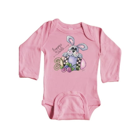 

Inktastic Happy Easter Bunny Rabbit Gift Baby Boy Long Sleeve Bodysuit