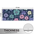 thumbnail image 5 of Kitchen Rugs Sets Of 2,Pioneer Flower Floral Print Pattern Anti Fatigue Kitchen Mat Rugs Non Slip Washable,Decorative Kitchen Floor Mats for Kitchen,Sink,Laundry,17"X47", 5 of 5