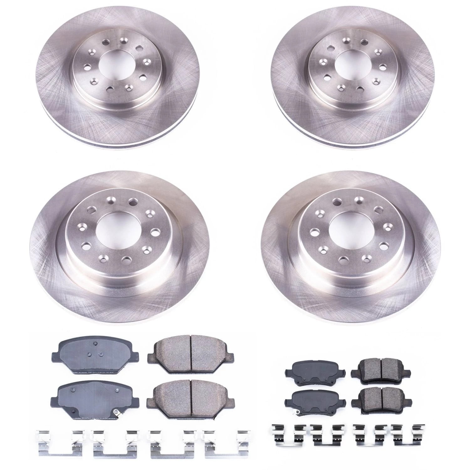 PowerStop Front and Rear Stock Replacement Brake Pad and Rotor Kit Fits: BUICK GMC Select Models KOE7557
