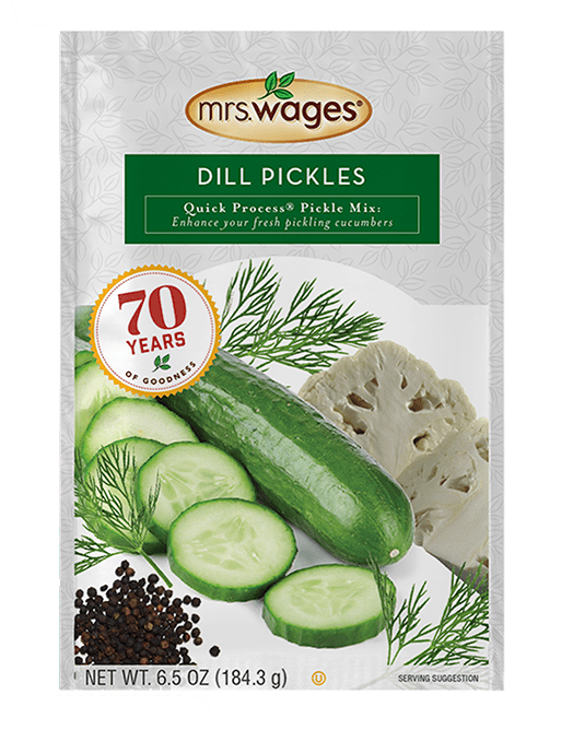 Mrs. Wages Dill Pickles Quick Process Pickle Mix, 6.5 oz Pouch