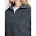 thumbnail image 5 of Free Assembly Women's and Women's Plus Half Zip Sweater with Long Sleeves, Midweight, Sizes XS-4X, 5 of 6