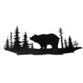 thumbnail image 1 of Metal Black Wall Decor Forest Bear, 1 of 3
