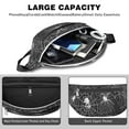 thumbnail image 4 of Fanny Pack Spider Web and Skulls Halloween Pattern Waist Pack Bag,Running Cross Bag,Waterproof Large Fanny Packs for Women Men for Travel Running Hiking Cycling, 4 of 6