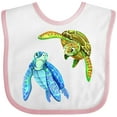 thumbnail image 3 of Inktastic Sea Turtles Swimming Together Boys or Girls Baby Bib, 3 of 4