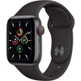 thumbnail image 2 of Refurbished Apple Watch SE (2020) 1st Gen 40mm (GPS + Cellular) Space Gray w/ Wireless Earbuds, 2 of 4