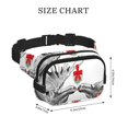 thumbnail image 4 of Kdxio Moose Kissing Under Mistletoe Crossbody Double Layer Waist Bag Belt Bag for Unisex Fanny Pack Fashion Waist Packs for Hiking Running Shopping Traveling, 4 of 9