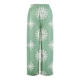 thumbnail image 6 of kaondbfi Dress Pants Women Petite High Waisted Wide Leg Summer Beach Vacation Women's Pants Casual Trousers, 6 of 8