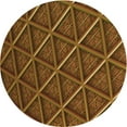 thumbnail image 1 of Ahgly Company Indoor Square Patterned Sedona Brown Area Rugs, 3' Square, 1 of 6