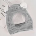 thumbnail image 3 of Spencer Ears for Dogs, Dog Ear Muffs Noise Protection Knitted Dog Hats Pet Ears Warm Dog Ear Cover Winter Hat for Medium Large Dogs, Gray, 3 of 11