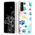 thumbnail image 1 of TalkingCase Slim Phone Case Compatible for Samsung Galaxy S21 5G, S30,(Not S21+,S21 Ultra),Paw Color 2 Print,Lightweight,Flexible,Soft, USA, 1 of 7