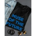 thumbnail image 3 of Muse Of The Future Women Black T-Shirt, Female XX-Large, 3 of 4