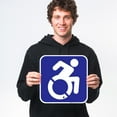 thumbnail image 2 of New York Handicap Parking Sign, Accessible Graphic Only Sign,, 2 of 8